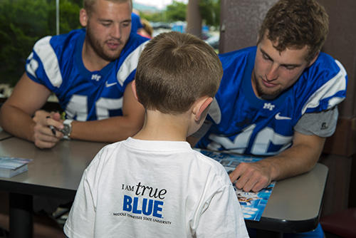 MTSU Paints the Town Blue for C-USA