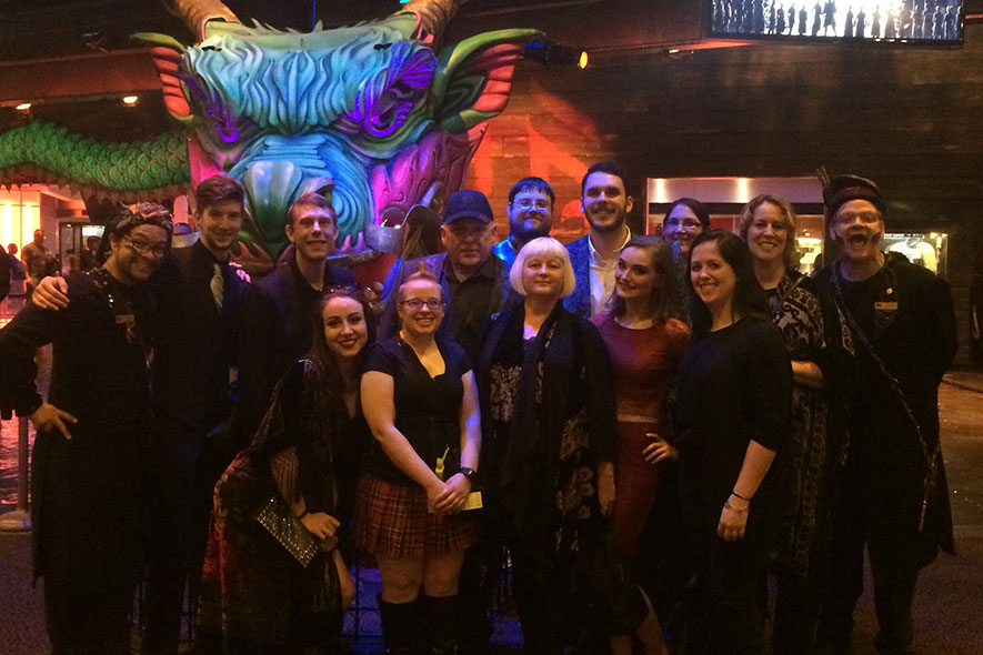 Students experience design and technology in the field